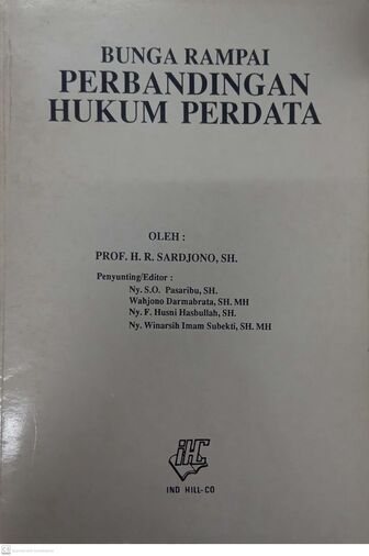 Bunga Rampai Perbandingan Hukum Perdata 
