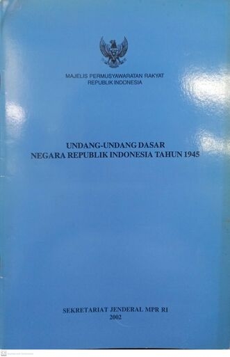 Undang-Undang Dasar Negara Republik Indonesia 1945