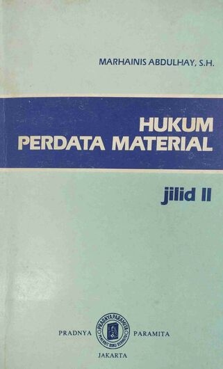 Hukum Perdata Material Jilid II