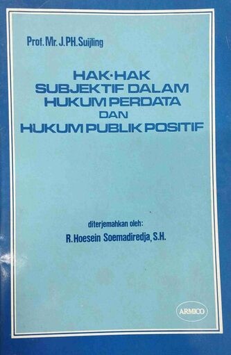 Hak-Hak Subjektif dalam Hukum Perdata dan Hukum Publik Positif 
