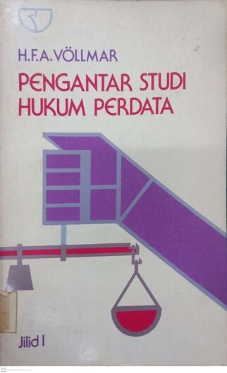 Pengantar Studi Hukum Perdata Jilid I