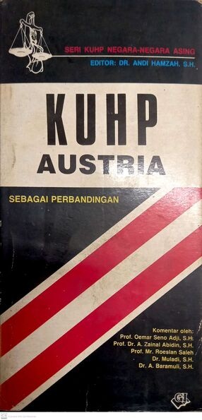 KUHP Austria: Seri KUHP Negara-negara Asing: Sebagai Perbandingan 