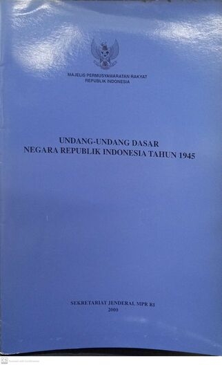 Undang-Undang Dasar Negara Republik Indonesia 1945
