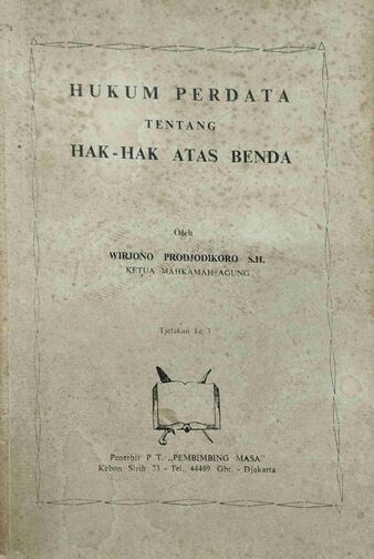 Hukum Perdata tentang Hak-Hak Atas Benda 